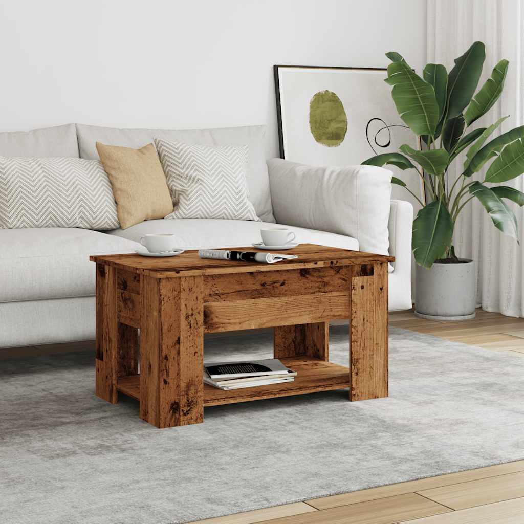 vidaXL konferenčný stolík Old Wood 79x49x41 cm Konštrukčné drevo
