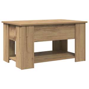 Konferenční stolek dub artisan 79x49x41 cm kompozitní dřevo - obrázek 2