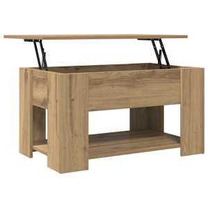 Konferenční stolek dub artisan 79x49x41 cm kompozitní dřevo - obrázek 9