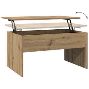 Konferenční stolek dub artisan 80x50,5x41,5 cm kompozitní dřevo - obrázek 8
