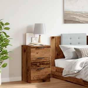 Noční stolek old wood 40 x 36 x 65 cm kompozitní dřevo - obrázek 3