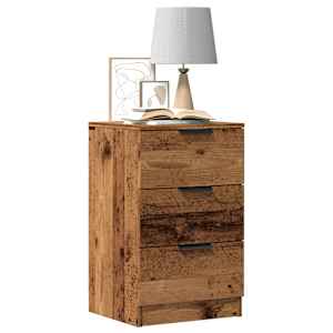 Noční stolek old wood 40 x 36 x 65 cm kompozitní dřevo - obrázek 1