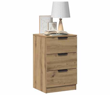 vidaXL Szafka nocna, dąb artisan, 40x36x65 cm, materiał drewnopochodny