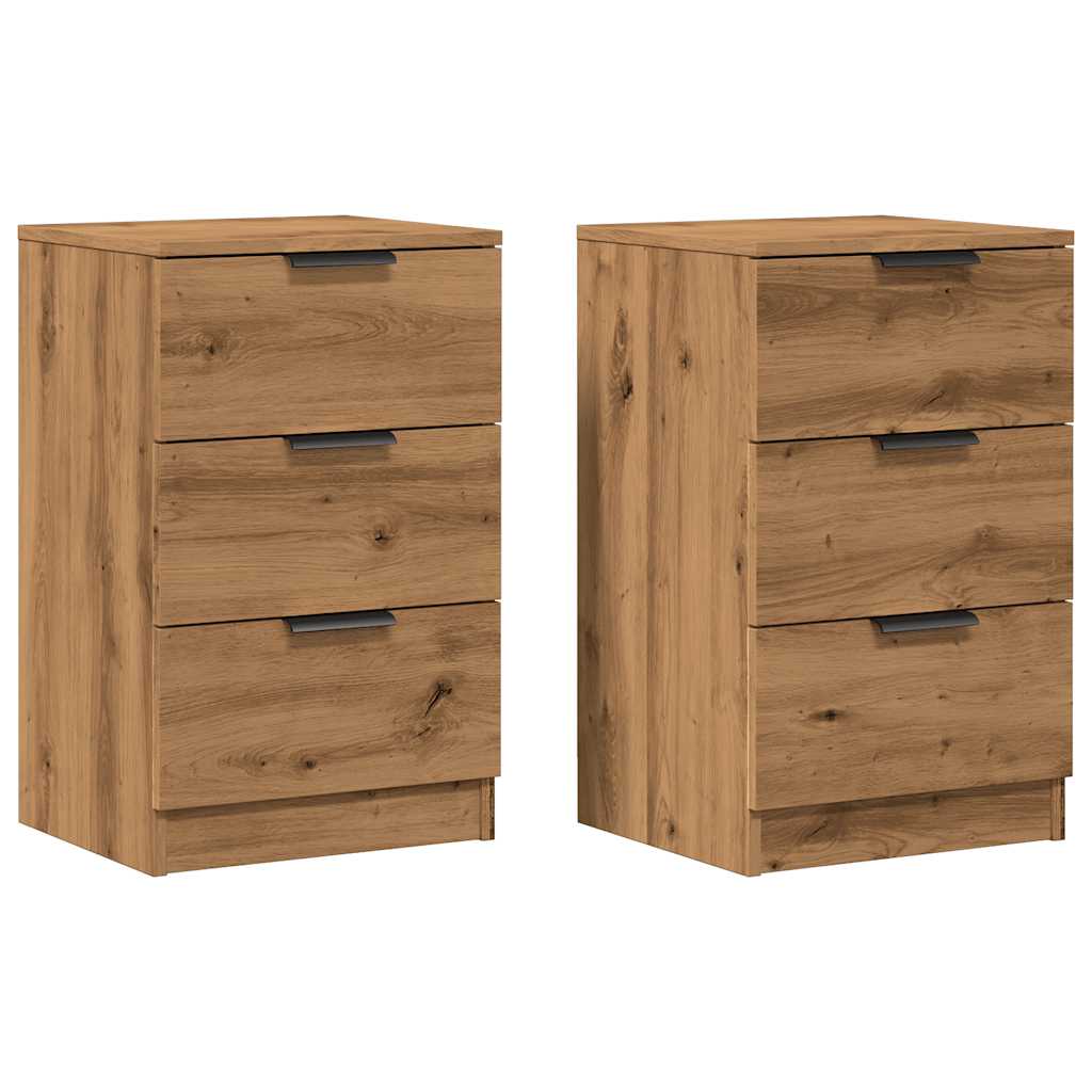 vidaXL Noční stolky 2 ks dub artisan 40 x 36 x 65 cm kompozitní dřevo