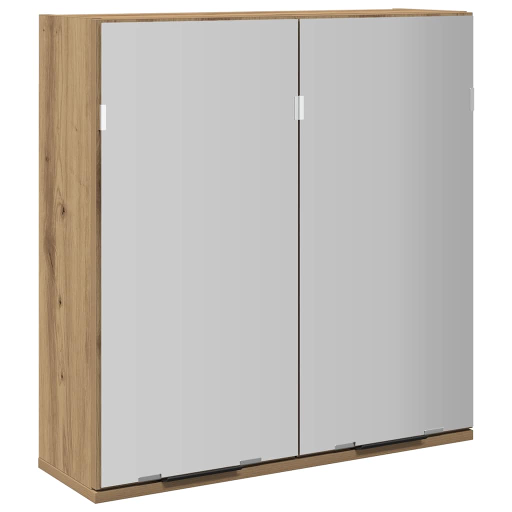 vidaXL Koupelnová zrcadlová skříňka dub artisan 64x20x66,5 cm kompozit