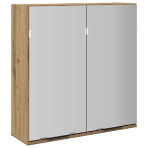 Koupelnová zrcadlová skříňka dub artisan 64x20x66,5 cm kompozit - obrázek 2