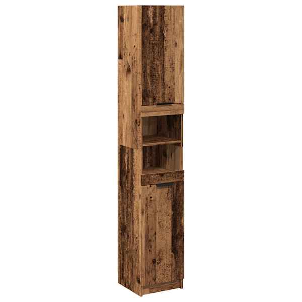 vidaXL Vannitoa Kapp Vana puit 32x34x188,5 cm Tehniline puit