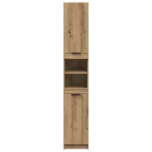 Koupelnová skříňka dub artisan 32x34x188,5 cm kompozitní dřevo - obrázek 4