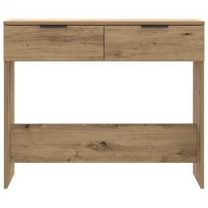 Konzolový stolek dub artisan 90x36x75 cm kompozitní dřevo - obrázek 5