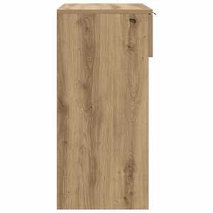 Konzolový stolek dub artisan 90x36x75 cm kompozitní dřevo - obrázek 6