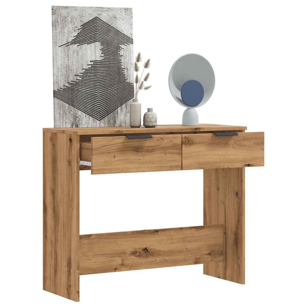 vidaXL Konsolentisch Artisan-Eiche 90x36x75 cm Holzwerkstoff