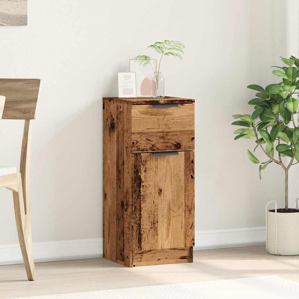 vidaXL Dressoir 30x30x70 cm bewerkt hout oud houtkleurig afbeelding