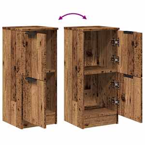 Příborník old wood 30 x 30 x 70 cm kompozitní dřevo - obrázek 8