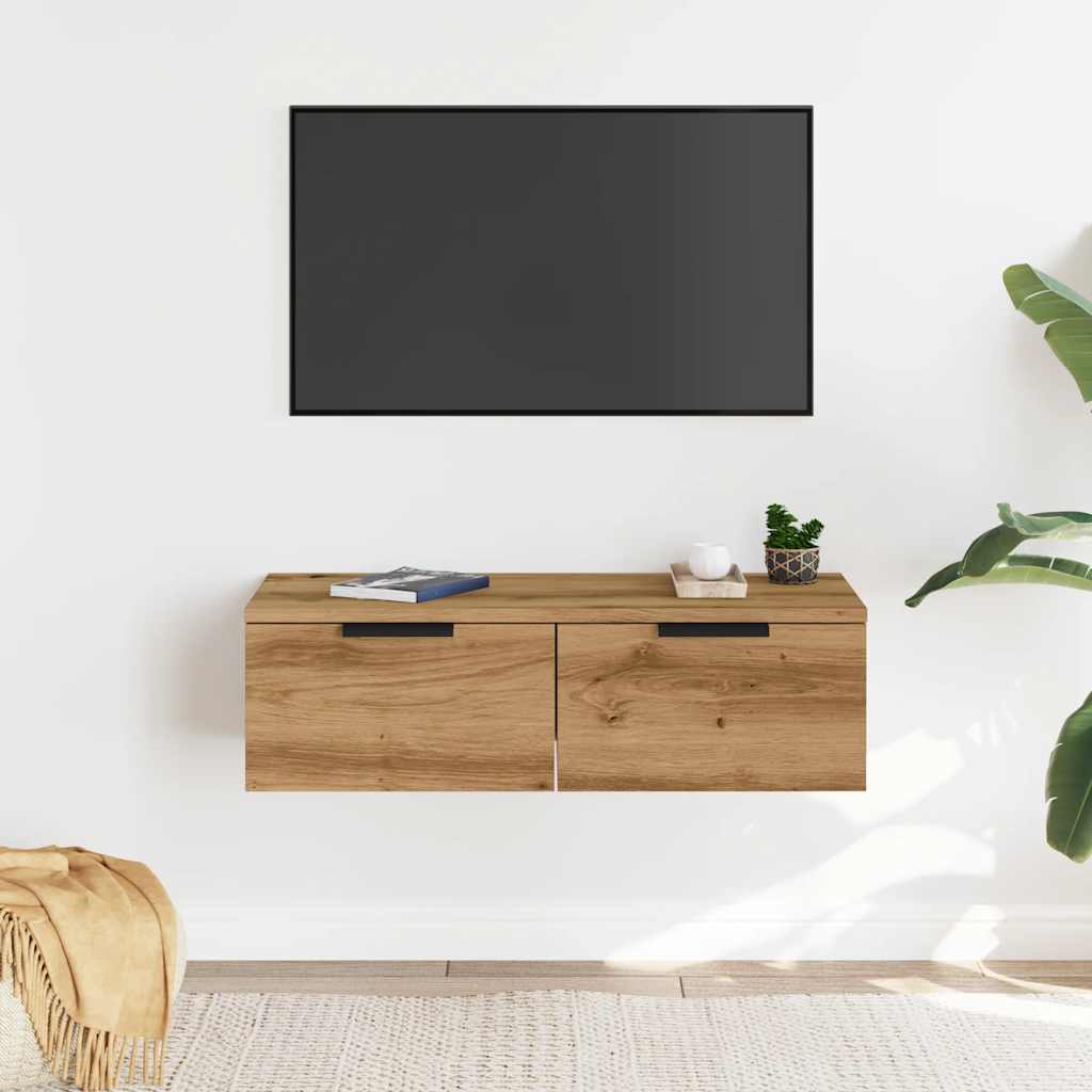 vidaXL Nástenná skrinka dub artisan 68x30x20 cm kompozitné drevo