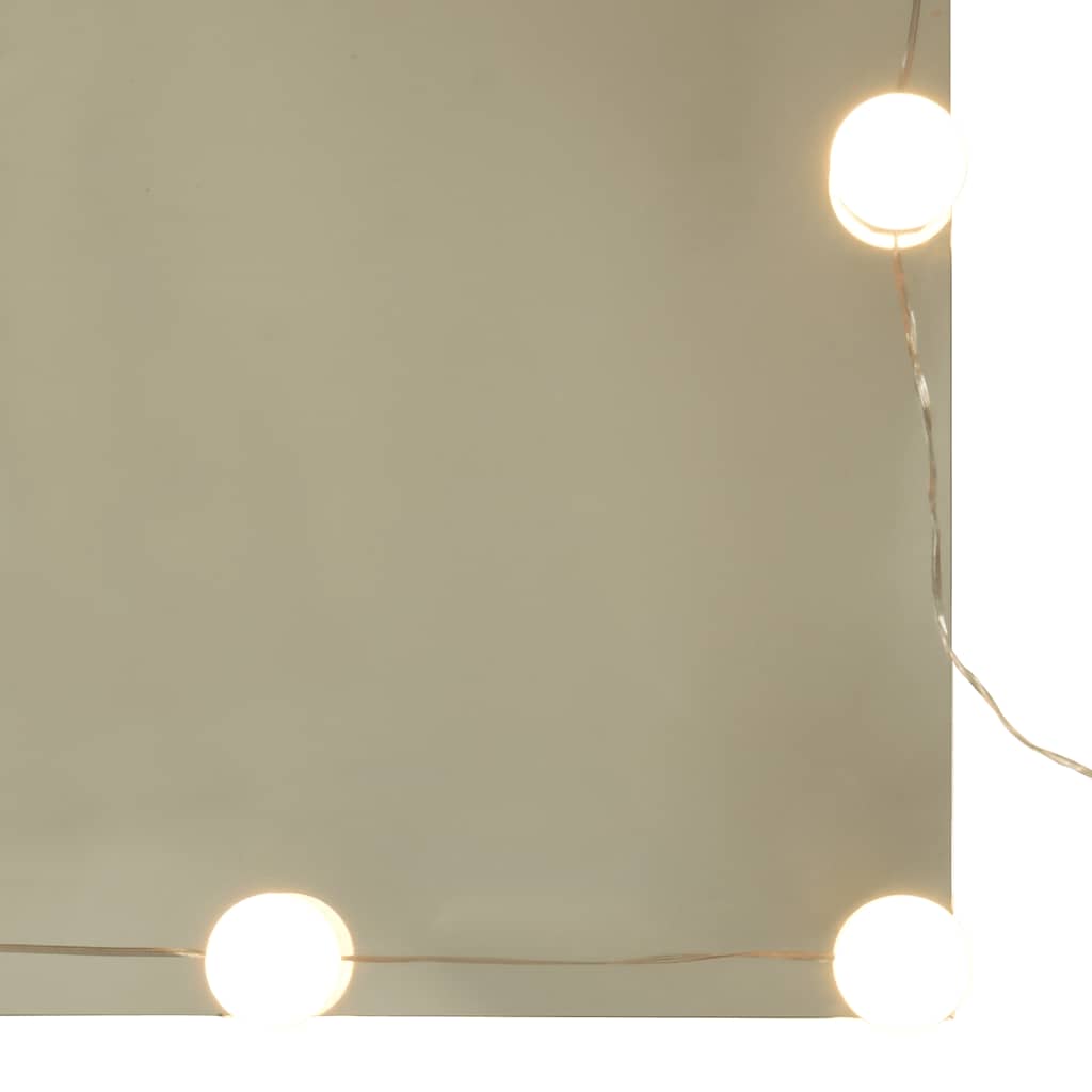 Toaletní stolek s LED dub artisan 60 x 40 x 140 cm - obrázek 16