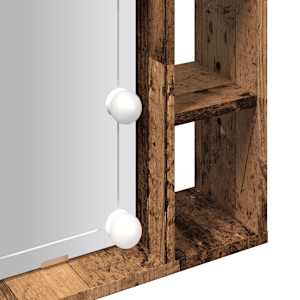 Zrcadlová skříňka s LED old wood 76x15x55 cm kompozitní dřevo - obrázek 10
