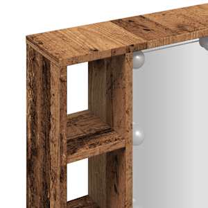 Zrcadlová skříňka s LED old wood 76x15x55 cm kompozitní dřevo - obrázek 11