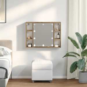 Zrcadlová skříňka s LED dub artisan 76 x 15 x 55 cm kompozit - obrázek 3