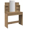 vidaXL peegliga tualettlaud Artisan tamm 96x39x142 cm