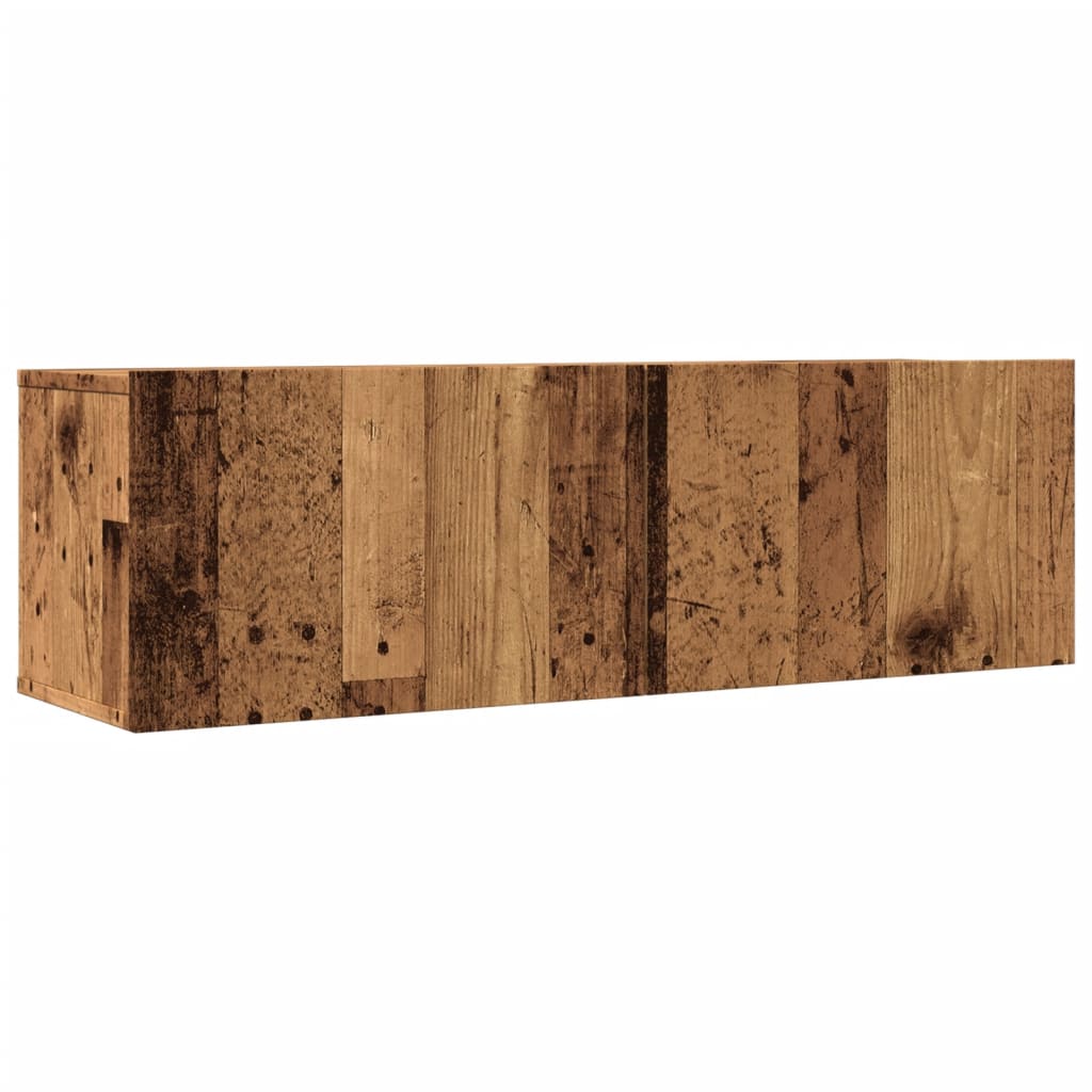vidaXL TV skříňky nástěnné 2 ks old wood 100 x 30 x 30 cm