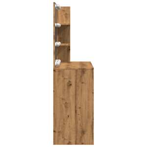 Toaletní stolek s LED dub artisan 74,5x40x141 cm - obrázek 6