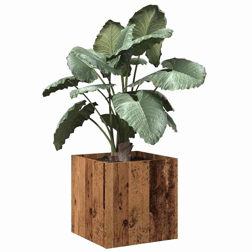 vidaXL Cutie de jardiniera din lemn vechi 40x40x40 cm lemn prelucrat