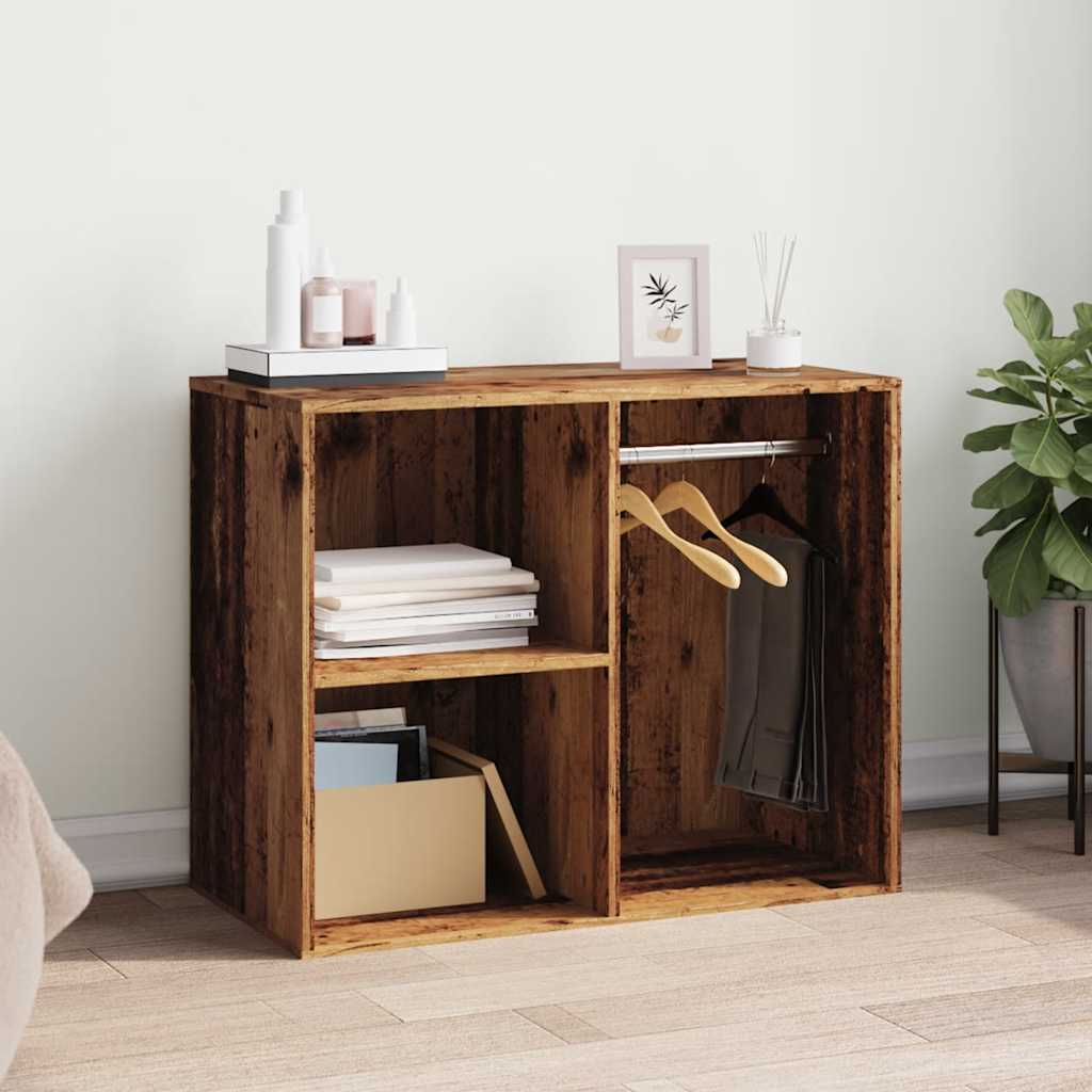 vidaXL šatňa Old Wood 80x40x65 cm Engineered Wood