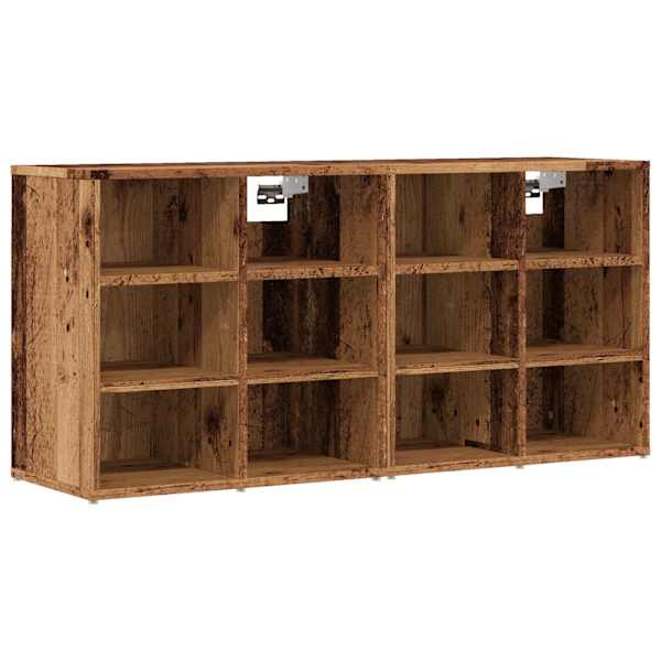 vidaXL Kingakapid 2 tk Vana Puit 52x30x50 cm