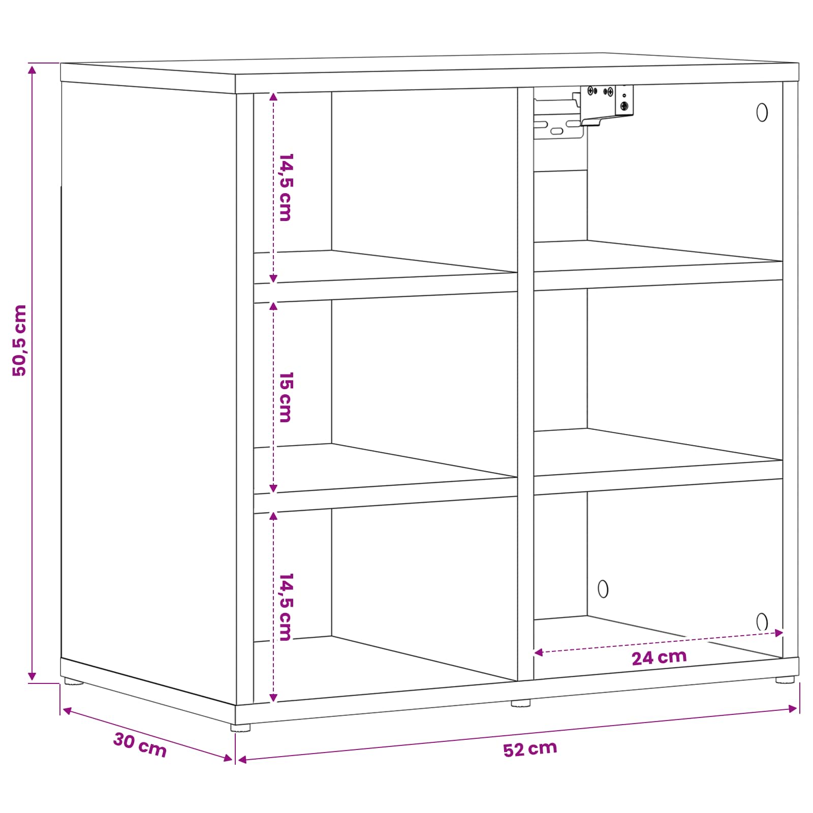 Schoenenkasten 2 st 52x30x50 cm artisanaal eiken | luizaXL | Dé meubelwinkel voor elk interieur Schoenenkasten 2 st 52x30x50 cm artisanaal eiken - Afbeelding 10