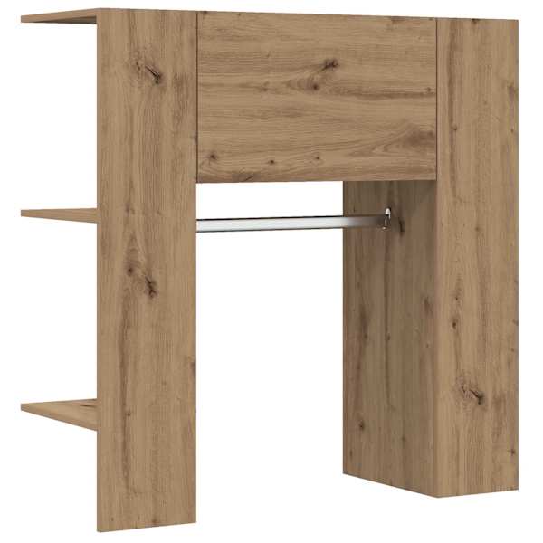 vidaXL esiku kapp Artisan tamm 97,5x37x99 cm ehituspuit