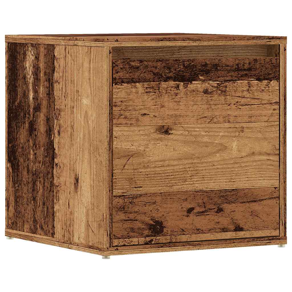 vidaXL Box Zásuvka Old Wood 40,5x40x40 cm Engineered Wood