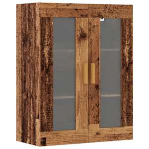 Závěsná nástěnná skříňka old wood 69,5 x 34 x 90 cm - obrázek 2