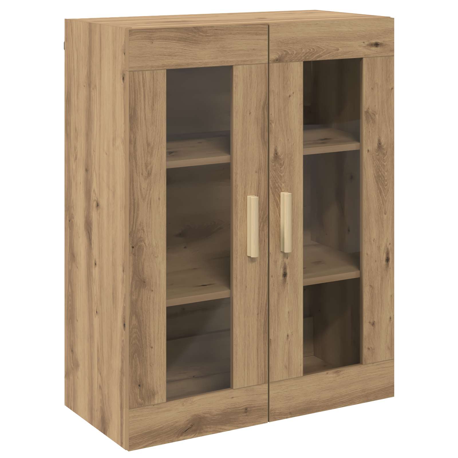vidaXL Dulap de perete suspendat, stejar artizanal, 69,5x34x90 cm