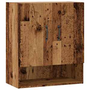 Nástěnná skříňka old wood 60 x 31 x 70 cm kompozitní dřevo - obrázek 2