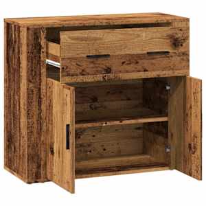 Příborník old wood 80x33x70 cm kompozitní dřevo - obrázek 4