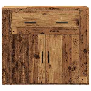 Příborník old wood 80x33x70 cm kompozitní dřevo - obrázek 5