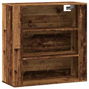 Nástěnná skříňka old wood 80 x 33 x 80 cm kompozitní dřevo - obrázek 2