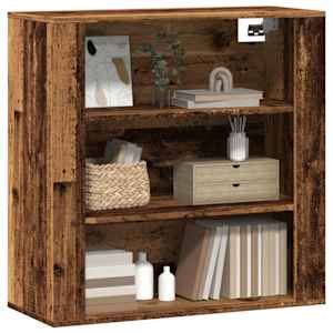 Nástěnná skříňka old wood 80 x 33 x 80 cm kompozitní dřevo - obrázek 3