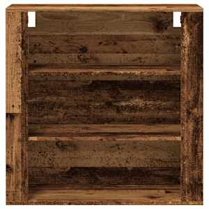 Nástěnná skříňka old wood 80 x 33 x 80 cm kompozitní dřevo - obrázek 4