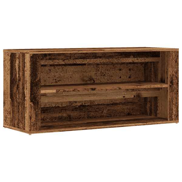 vidaXL jalatsipink, vana puit, 100 x 35 x 45 cm, tehispuit