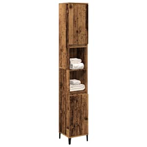 Koupelnová skříňka old wood 30 x 30 x 190 cm kompozitní dřevo - obrázek 3