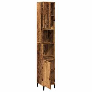 Koupelnová skříňka old wood 30 x 30 x 190 cm kompozitní dřevo - obrázek 4