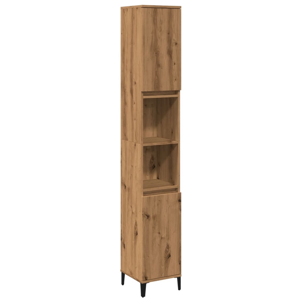 vidaXL Koupelnová skříňka dub artisan 30x30x190 cm kompozitní dřevo
