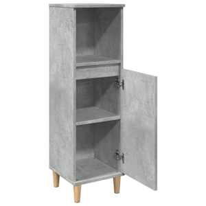 Koupelnová skříňka betonově šedá 30x30x100 cm kompozitní dřevo - obrázek 5