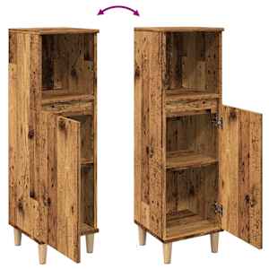 Koupelnová skříňka old wood 30 x 30 x 100 cm kompozitní dřevo - obrázek 8