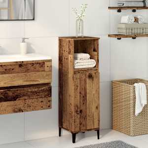 Koupelnová skříňka old wood 30 x 30 x 100 cm kompozitní dřevo - obrázek 3