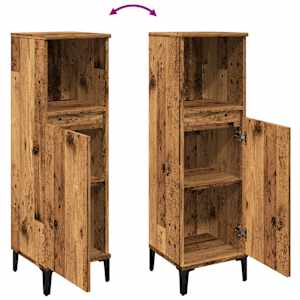 Koupelnová skříňka old wood 30 x 30 x 100 cm kompozitní dřevo - obrázek 8