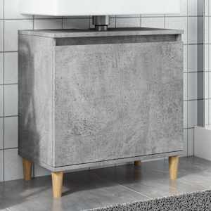 Omarica za umivalnik betonsko siva 58x33x60 cm inženirski les