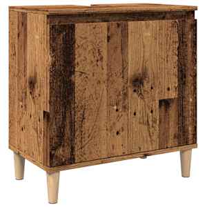 Skříňka pod umyvadlo old wood 58 x 33 x 60 cm kompozitní dřevo - obrázek 2
