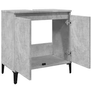 Skříňka pod umyvadlo betonově šedá 58x33x60 cm kompozitní dřevo - obrázek 5